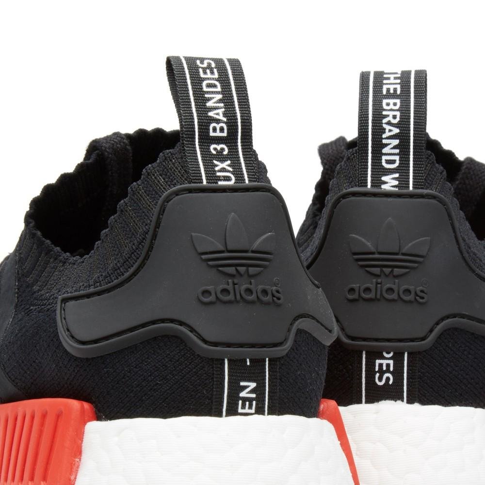adidas Originals Women's NMD R1 Running Shoes - Black, White, Blue, Red | US Size 9.5 | Lightweight & Comfortable for Road Running, Gym Workouts & Casual Wear