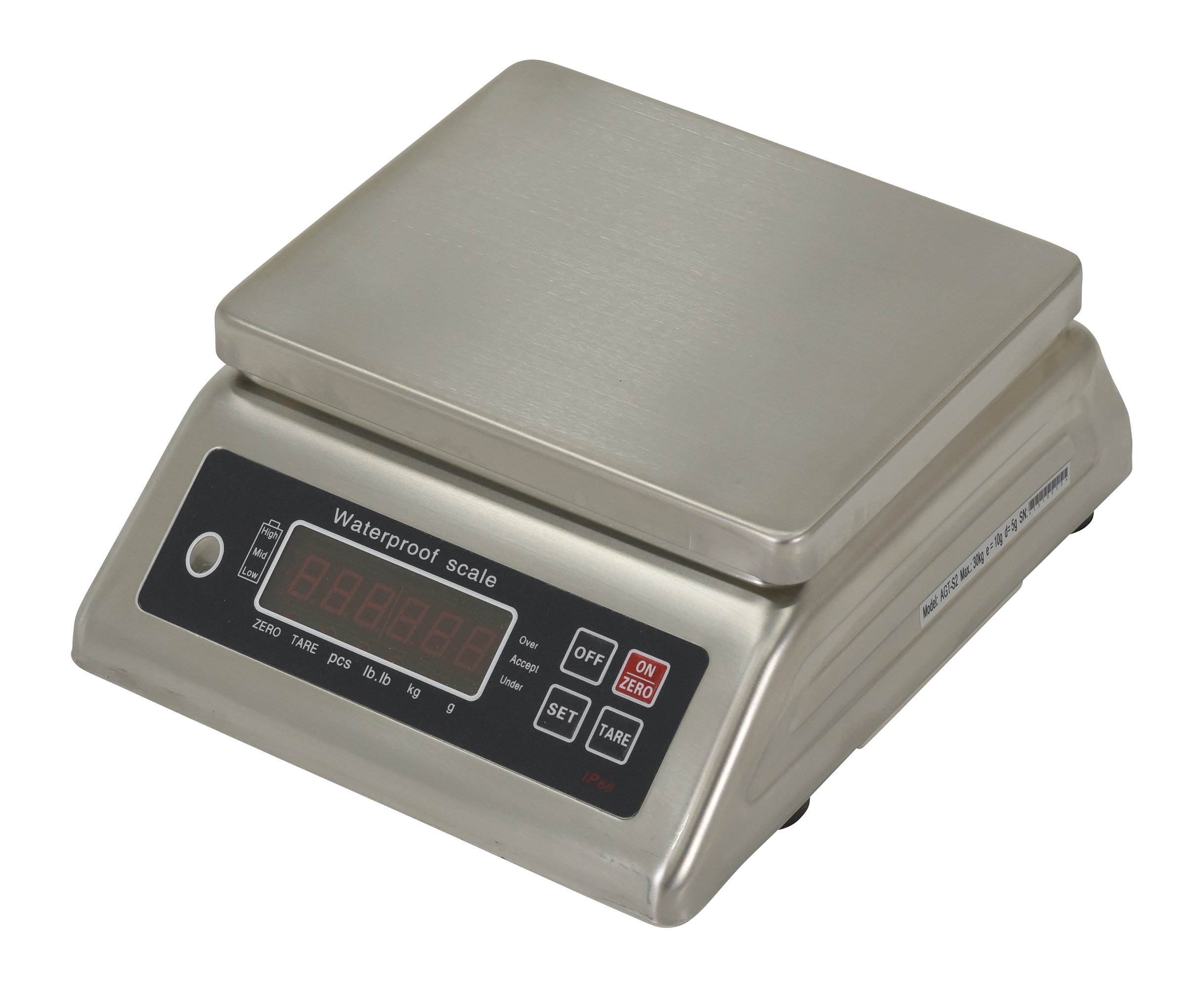 Stainless Steel Digital Scale - 66Lb Capacity for Kitchen, Shipping & Industrial Use | Precise Weight Measurement for Food, Packages & Heavy Items