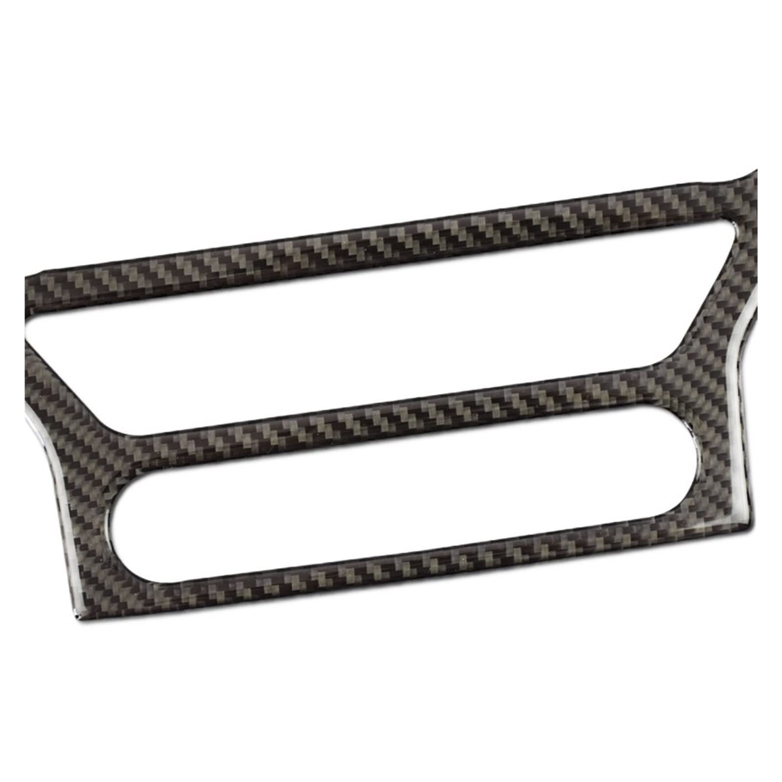 Premium Carbon Fiber Car Console Frame Stickers for Ford Mustang 2015-2022 | Center Control Panel & AC CD Covers | Interior Styling Upgrade | Perfect for Car Enthusiasts & Customization Lovers