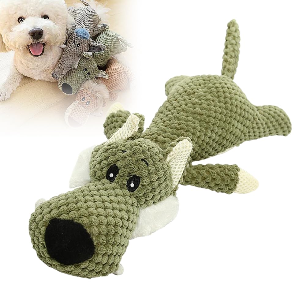 2025 Indestructible Dog Plush Chew Toys for Aggressive Chewers - Durable Squeaky Puppy Toys for Small, Medium & Large Breeds - Perfect for Boredom Relief, Training & Playtime