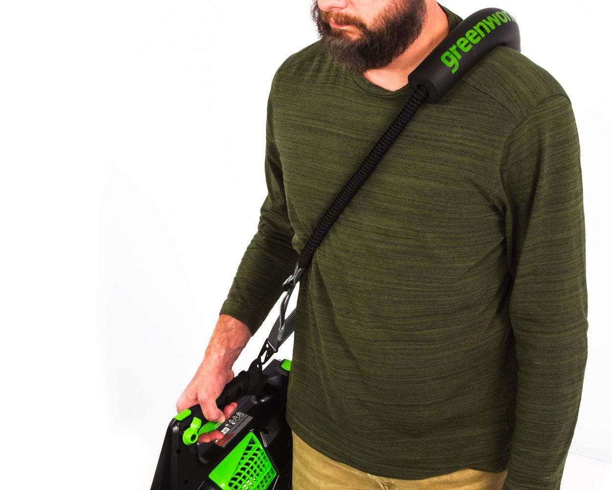 exoFLEX Comfortable Shoulder Strap for String Trimmer & Leaf Blower - Ergonomic Support for Landscaping & Yard Work