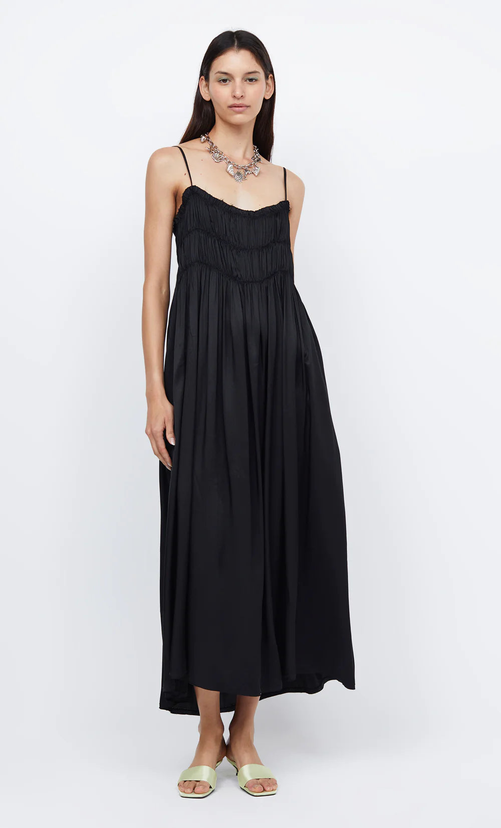 DALI MAXI SHIFT DRESS for Women - Elegant Long Sleeve Flowy Midi Dress for Casual, Office & Party Wear | Plus Size & Regular Sizes Available | Perfect for Work, Date Night & Special Occasions