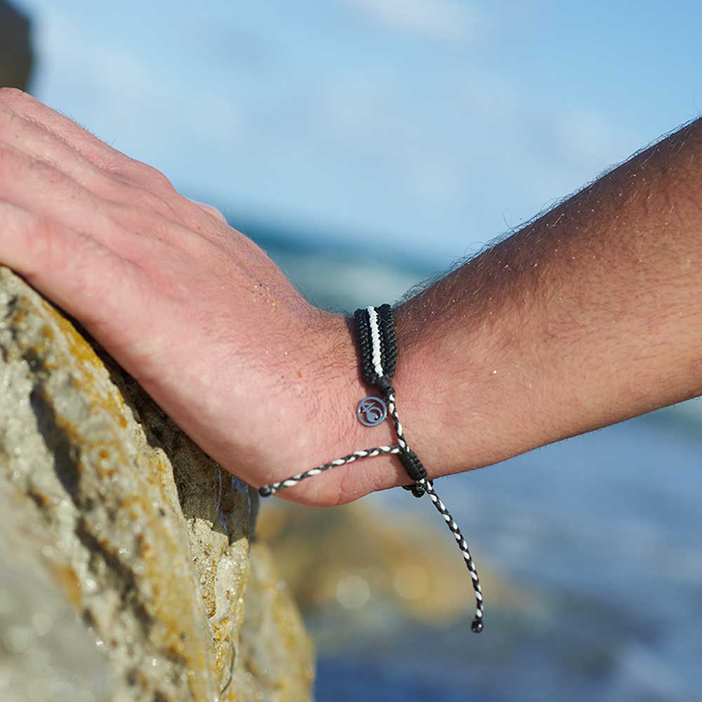 4ocean Eco-Friendly Braided Bracelet for Men & Women - Ocean Conservation Jewelry - Perfect for Beach, Travel & Everyday Wear