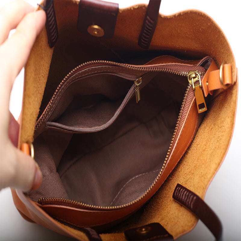 Stylish Multifunctional Handmade Leather Handbag for Women - Perfect for Work, Travel, and Everyday Use