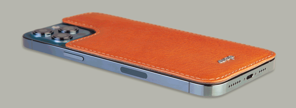 iPhone 12 Mini Leather Case - Premium Protective Cover for iPhone 12 Mini - Slim Fit with Soft Leather Back - Perfect for Work, Travel & Everyday Use