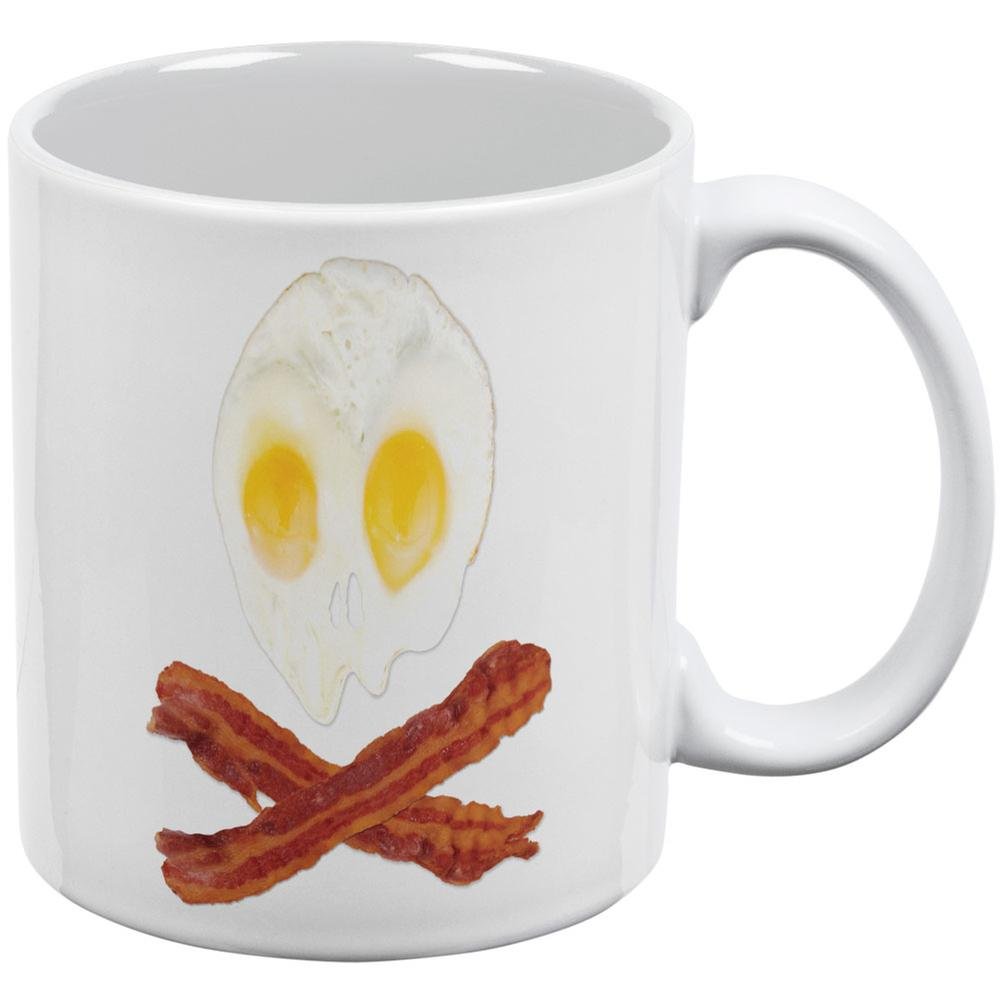 Skull Coffee Mug - Bacon & Eggs Design for Breakfast Lovers