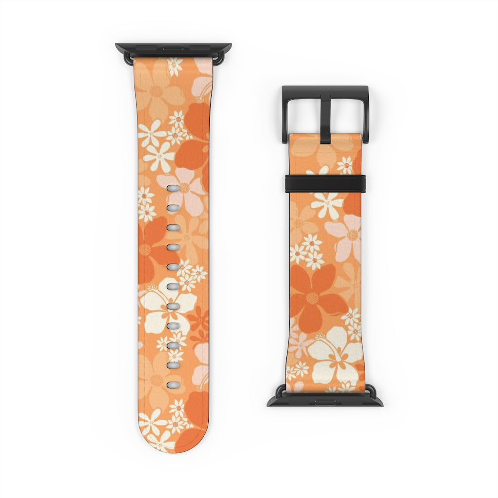 Groovy Pua Watch Band - Durable Silicone Replacement Strap for Apple Watch, Fitbit & Samsung - Perfect for Workouts, Swimming & Everyday Wear