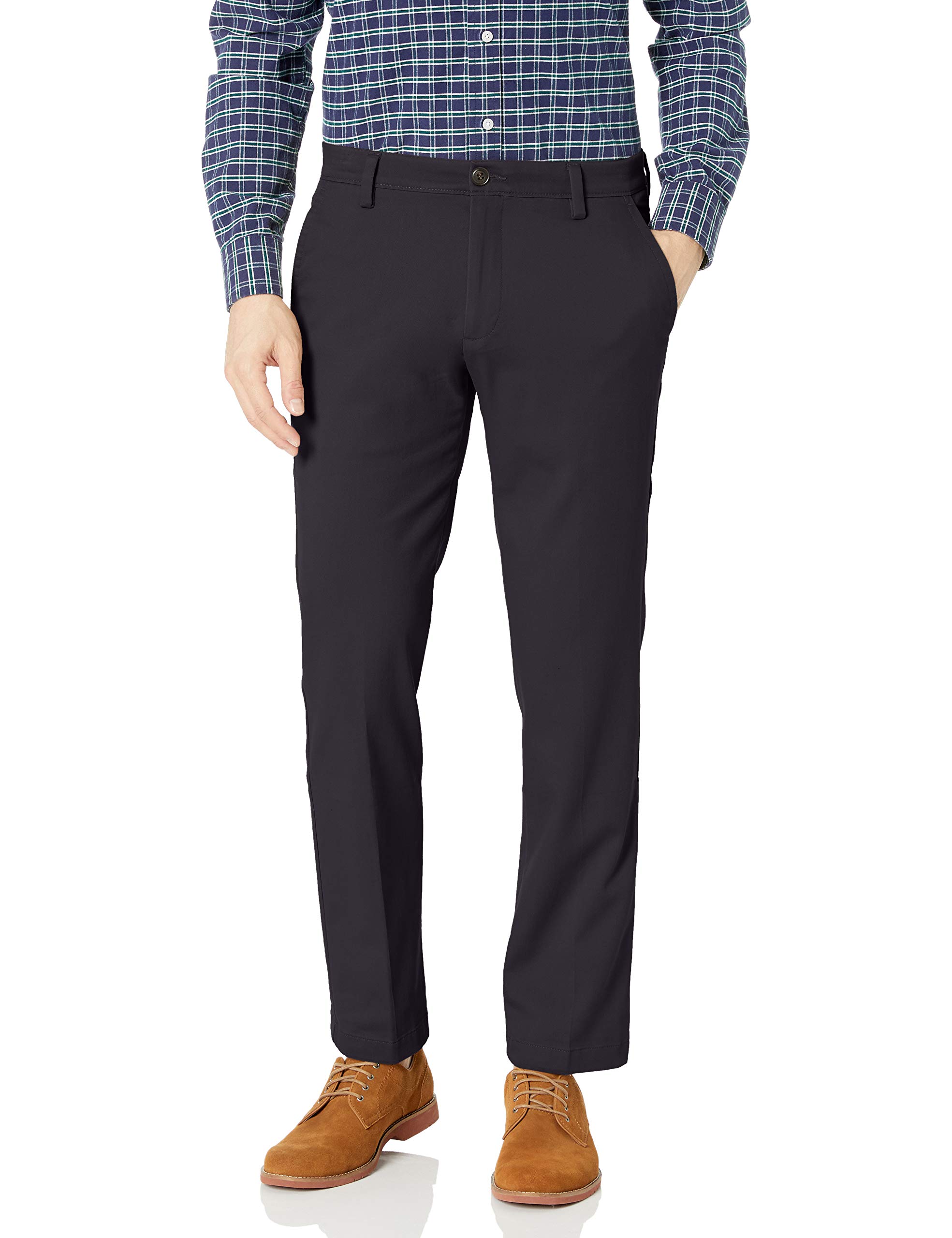 Dockers Men's Straight Fit Easy Khaki Pants - Comfortable Casual Dress Pants for Office, Business & Everyday Wear