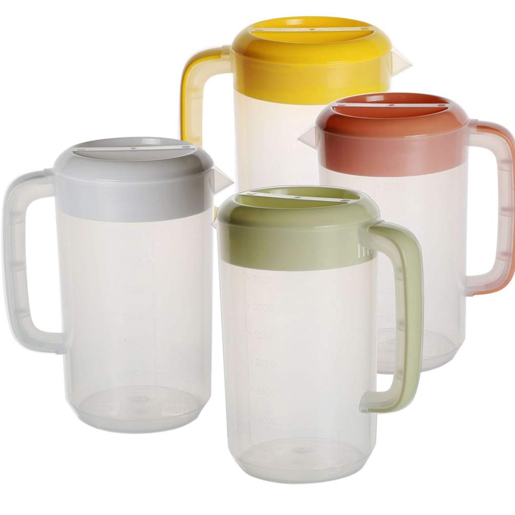 **Cabilock Clear Glass Milk Tea Pitcher with Scale - 32oz Transparent Tea Kettle for Iced Tea, Coffee & Juice - Perfect for Homemade Beverages, Measuring & Serving Cold Drinks**