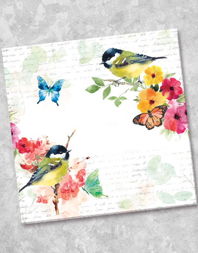 Eco-Friendly Garden Themed Beverage Napkins - 36 Count, Perfect for Outdoor Parties, Picnics, and Summer Gatherings