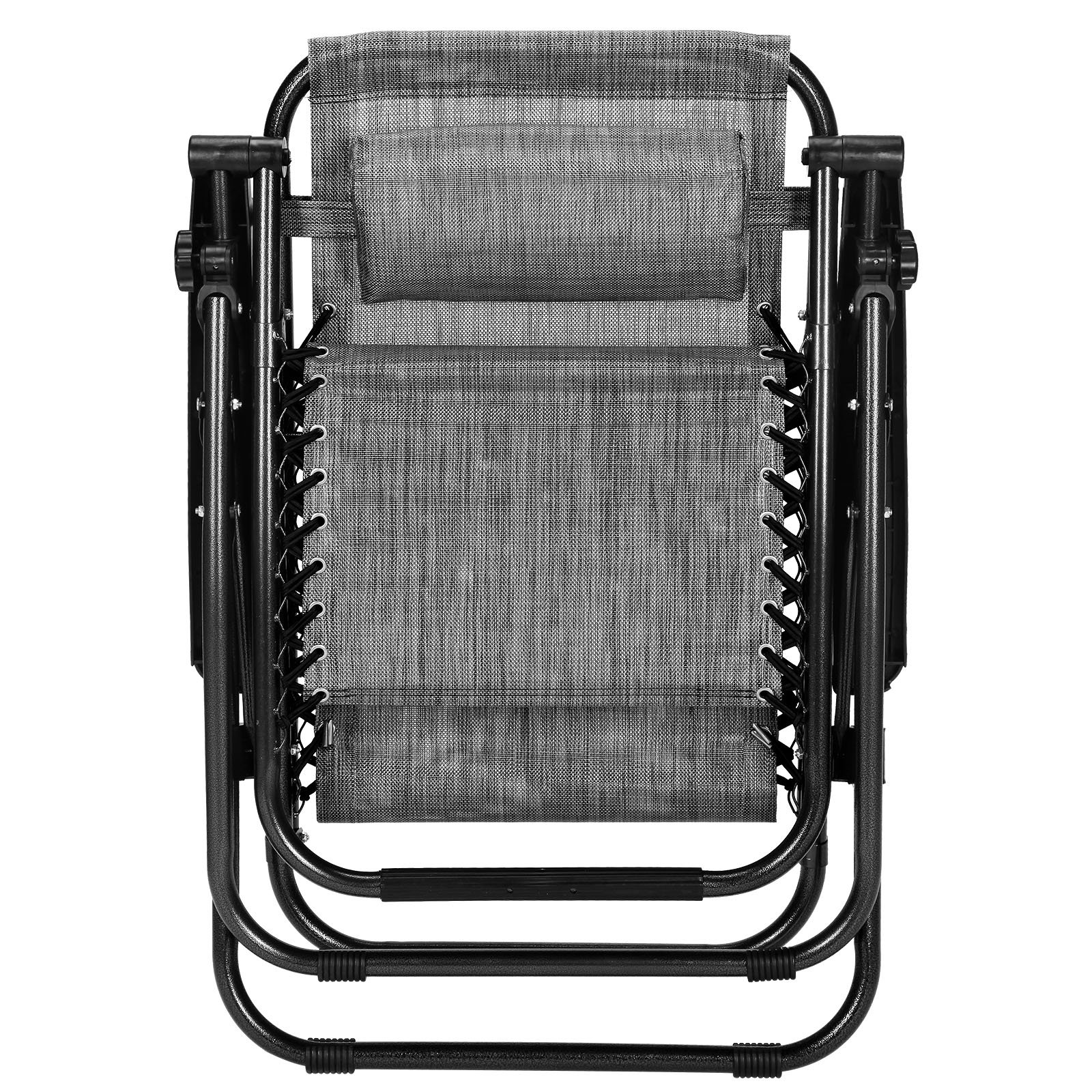 Premium Set of 2 Zero Gravity Outdoor Lounge Chairs with Cup Holder & Phone Holder - Adjustable Folding Patio Recliners for Backyard, Poolside & Beach Relaxation