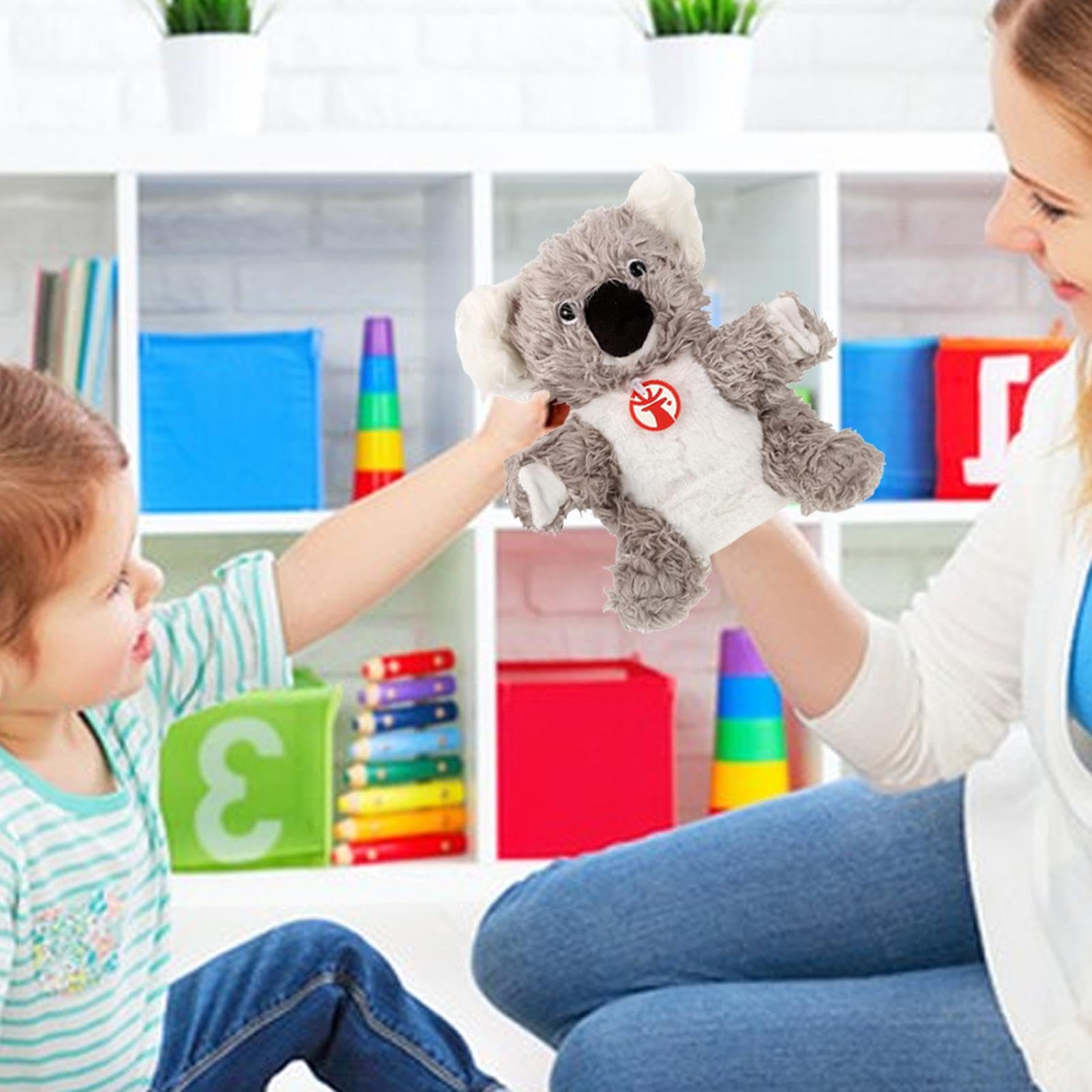 **Koala Hand Puppets - Soft Plush Animal Puppets with Comfortable Grip, Fun Interactive Toys for Kids, Family & Friends - Perfect for Storytelling, Easter Gifts & Birthday Parties**