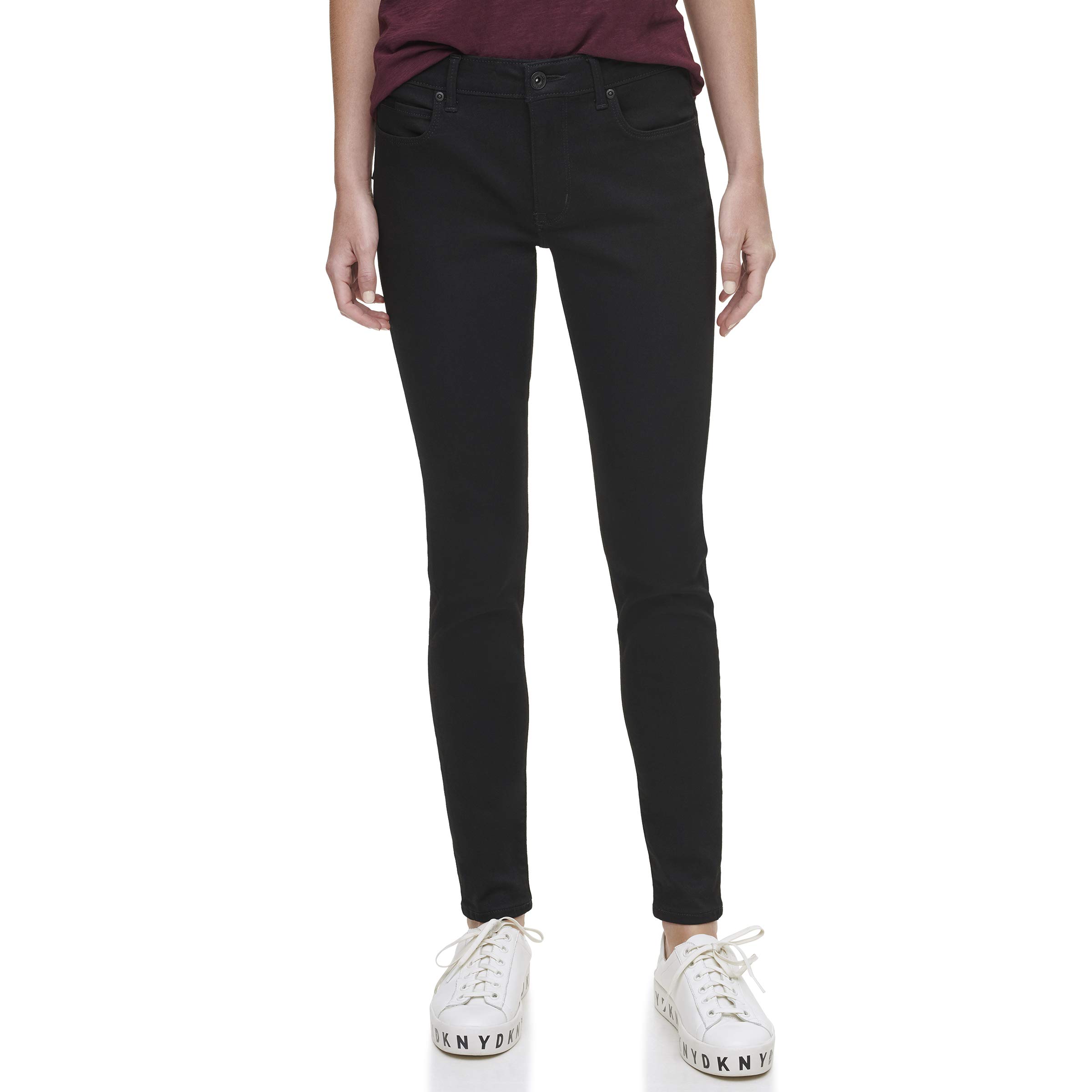 DKNY Women’s Bleecker High Waist Shaping Skinny Jeans - Slim Fit Stretch Denim Pants for Everyday Wear & Night Out