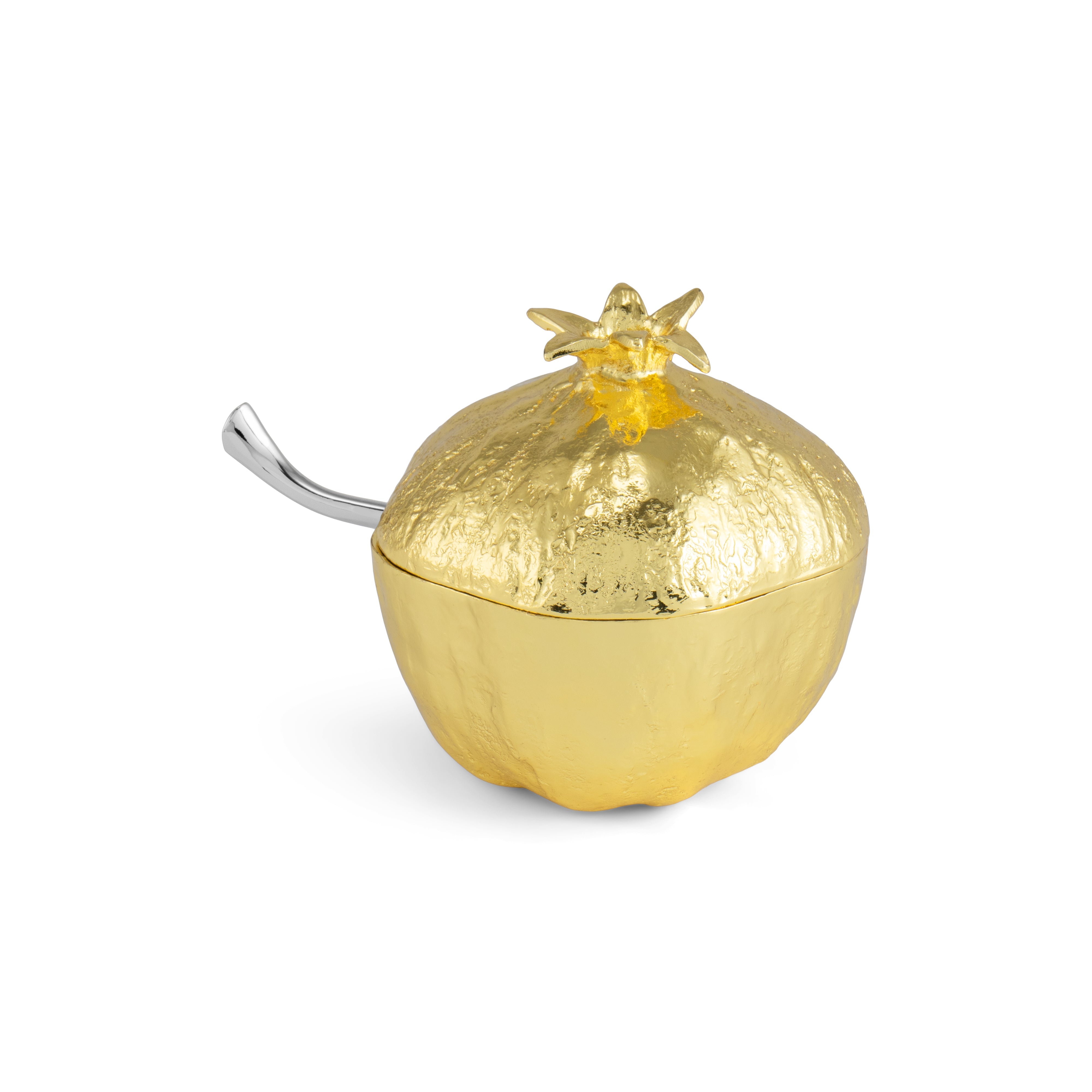 Organic Pomegranate Mini Pot with Spoon - Perfect for Breakfast, Snacks & Gifts - BPA-Free & Eco-Friendly