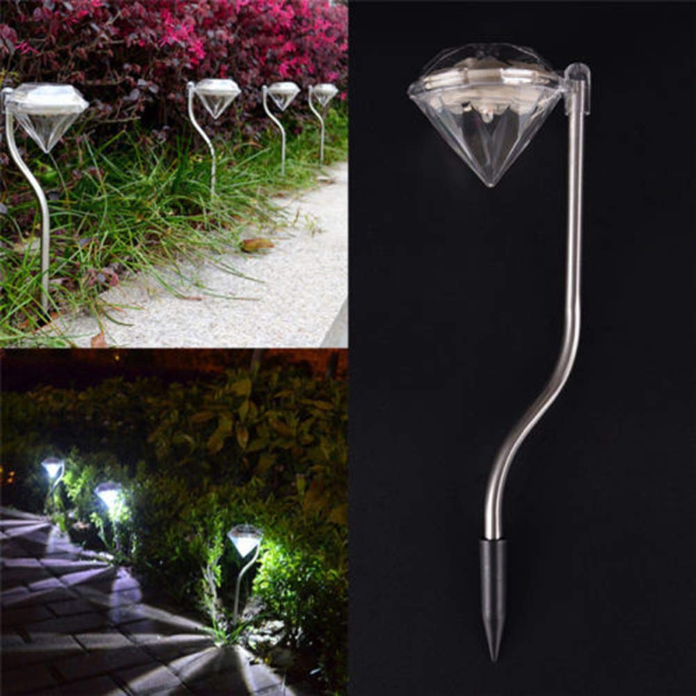 Solar Powered LED Outdoor Lights - Waterproof Garden & Yard Decoration with Rhinestone Design for Patio, Pathway, and Landscape Lighting