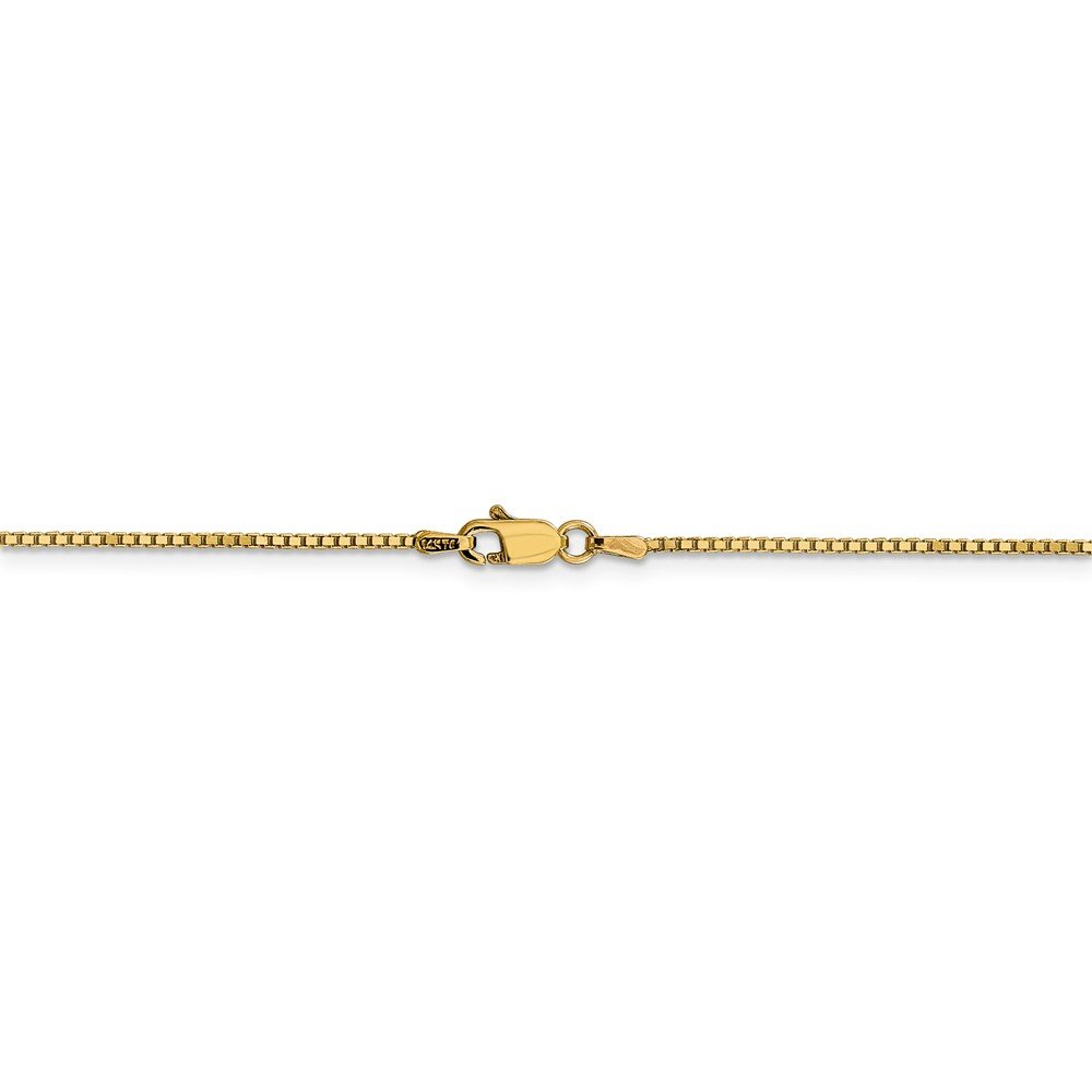 14K Yellow Gold 1.05mm Box Chain Bracelet for Women - 7 Inch Adjustable Fine Jewelry for Everyday Wear, Gifts & Special Occasions