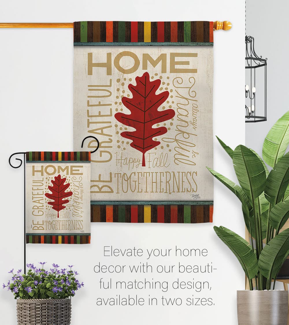 Breeze Decor Fall Harvest Vertical Flags Set - House & Garden Decor for Autumn