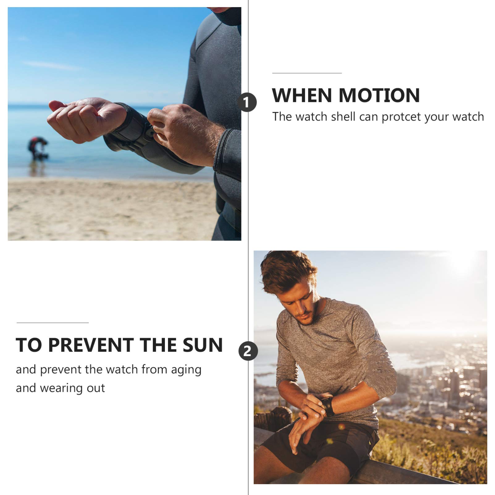 Silicone Watch Case Protector - Durable Watch Shell Cover for Smartwatches & Luxury Watches | Perfect for Travel, Sports & Everyday Protection