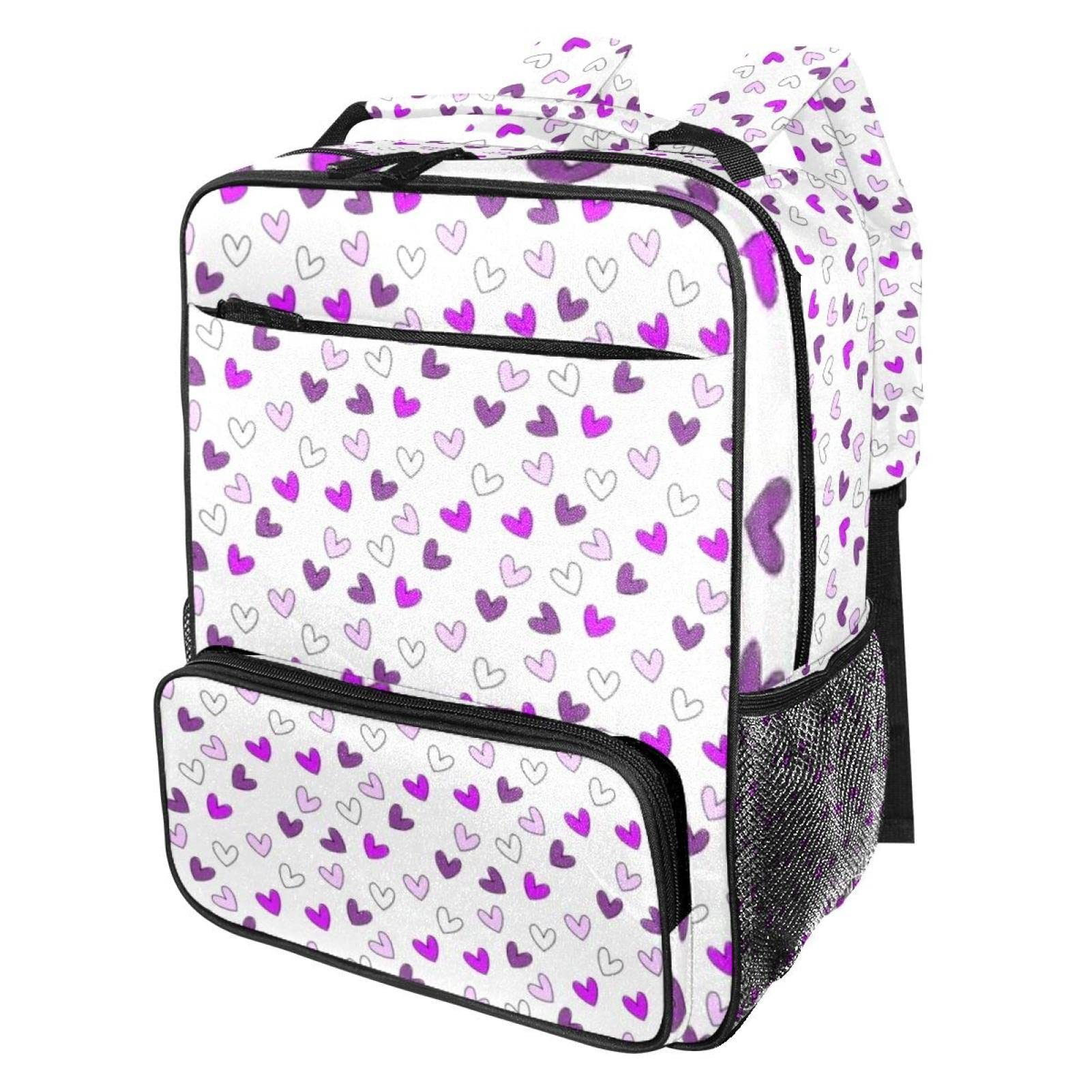 Lightweight White Backpack for Women & Girls - Durable School Bookbag for Elementary Students - Perfect for School, Travel & Daily Use