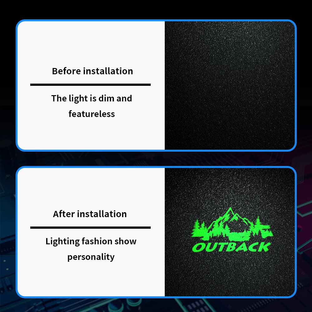 Outback LED Door Logo Projector Puddle Lamp - Never Fade Car Courtesy Step Light with HD Laser for Subaru Outback Accessories | Enhance Nighttime Safety & Style for Your Vehicle