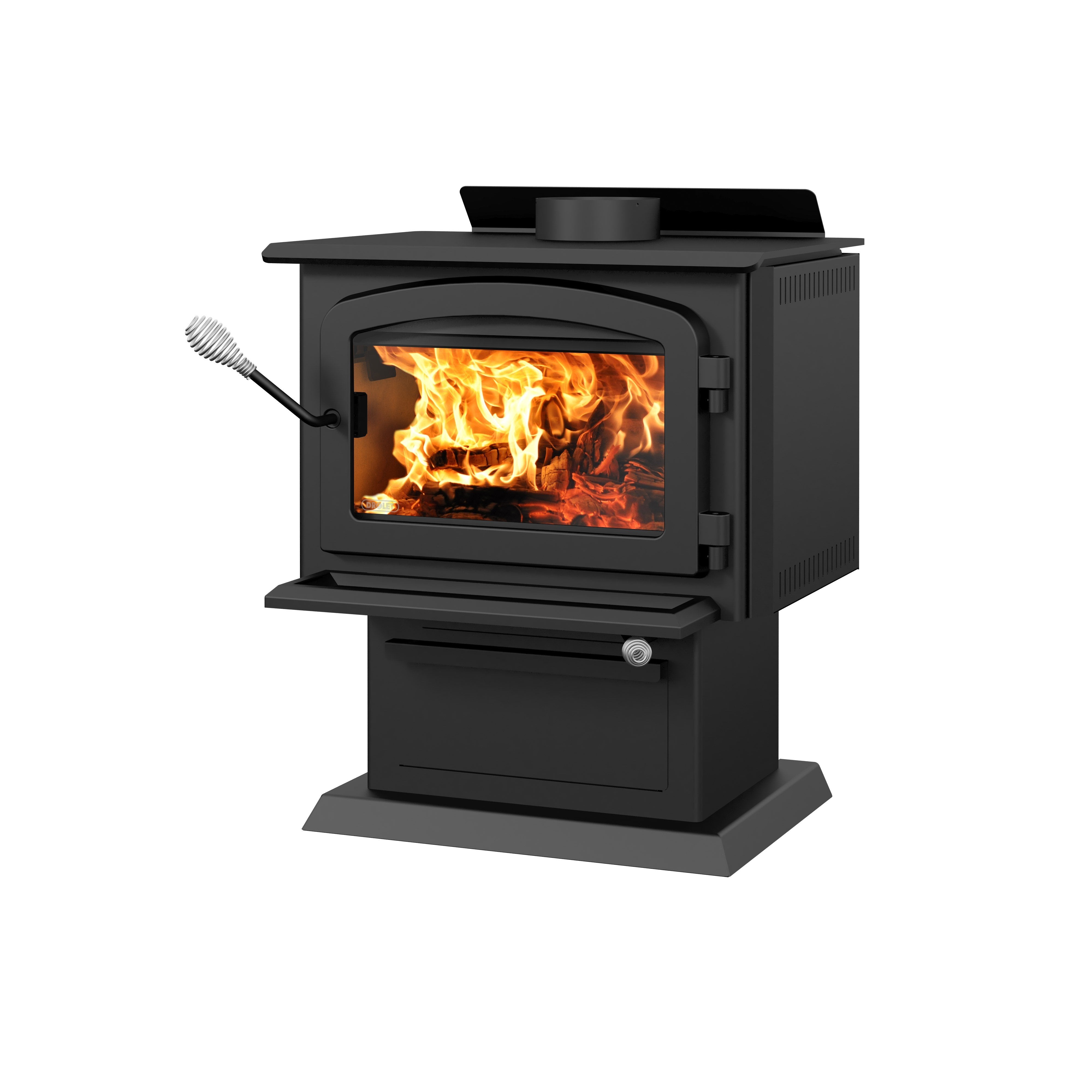 Drolet Blackcomb II EPA Certified Wood Stove - 1,800 Sq. Ft Heating Capacity | Efficient & Eco-Friendly Home Heating Solution for Cabins, Living Rooms & Outdoor Spaces