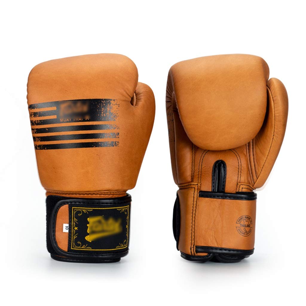 Premium Boxing Gloves for Men & Women - 12oz Kickboxing Training Gloves for Punching Bag, MMA, Muay Thai - Durable & Comfortable (Yellow) - Ideal for Home Gym, Boxing Classes & Fitness Training