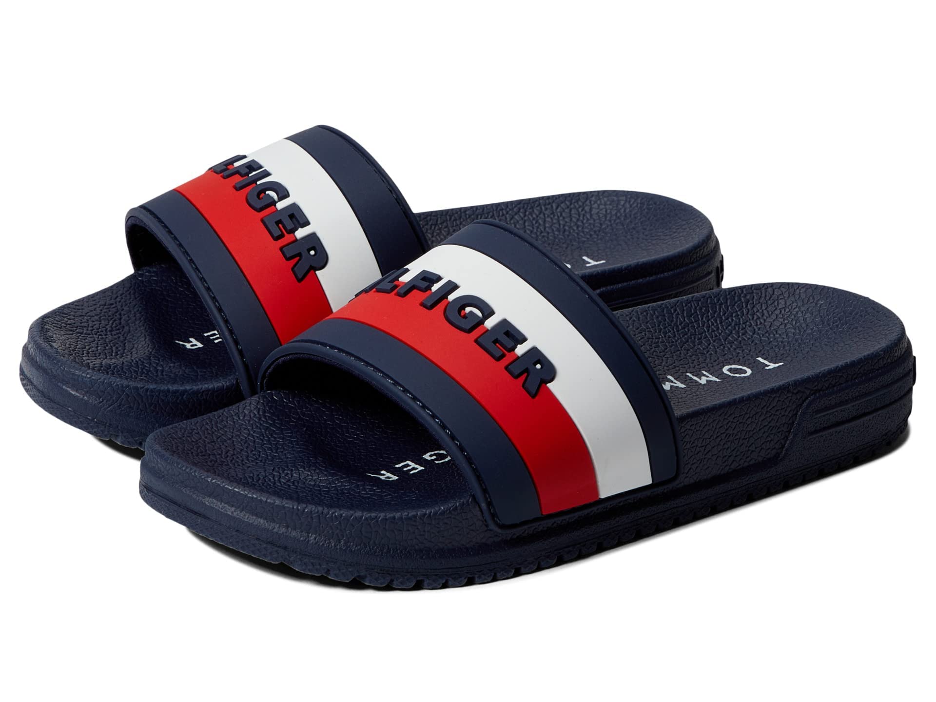 Tommy Hilfiger Kids' Slide Sandals - Comfortable & Stylish Global Slides for Boys & Girls - Perfect for Beach, Pool & Summer Outfits
