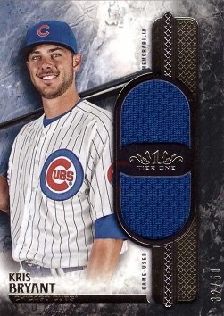 Kris Bryant Cubs Jersey Baseball Card - Game Worn Relic - Limited Edition 50 - Perfect for Collectors & Fans