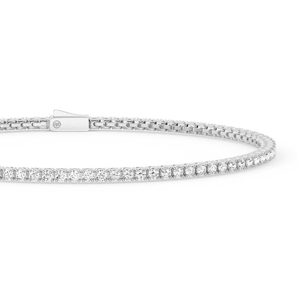 2.5mm Moissanite Floating U Prong Tennis Bracelet for Women - Elegant Jewelry Gift for Wedding, Anniversary & Special Occasions