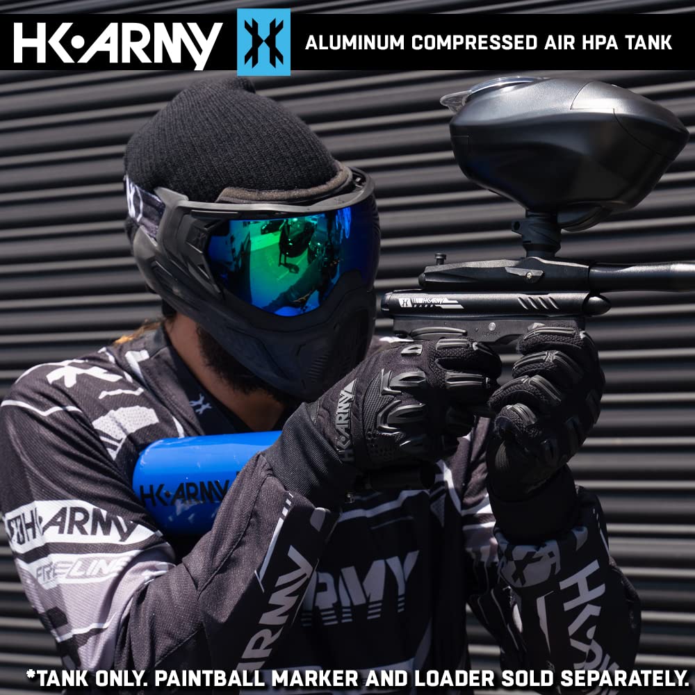 HK Army Aluminum HPA Paintball Air Tank with Standard Regulator - Lightweight & Durable for Competitive Paintball & Outdoor Airsoft Games