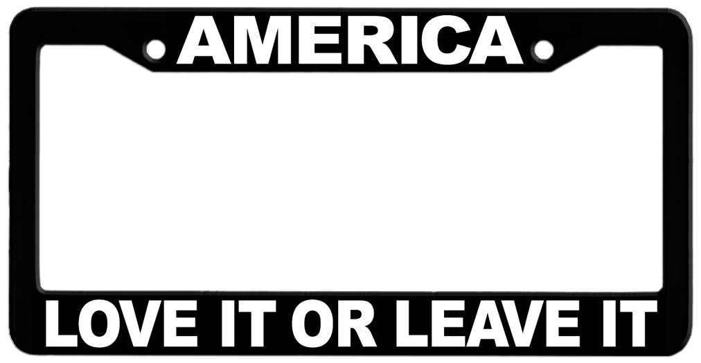 America Love It Or Leave It License Plate Frame - Patriotic Car Accessory for Trucks & SUVs - Perfect for 4th of July & Veterans Day