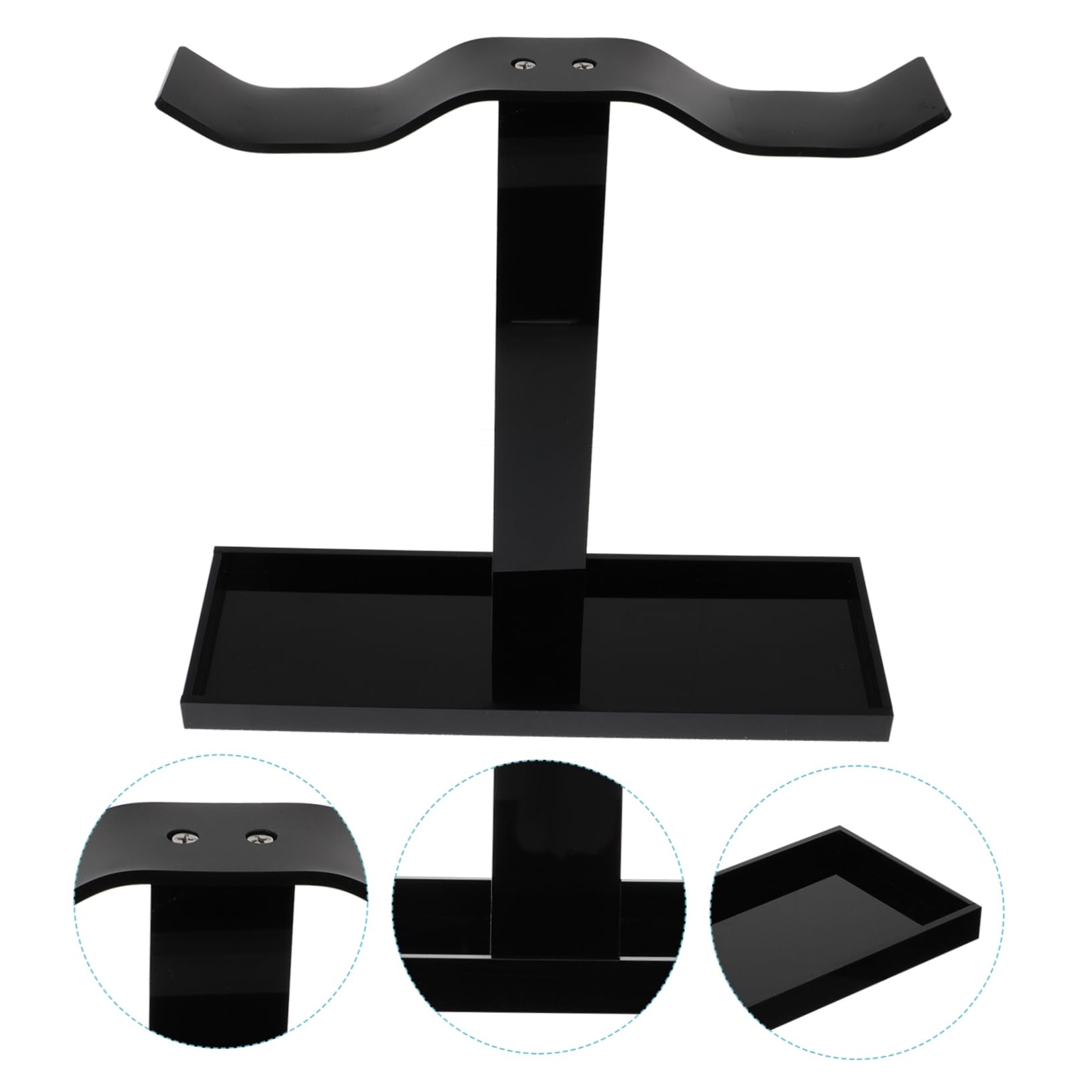 HEMOTON Headphone Stand - Adjustable Headset Hanger Hook for Kids & Adults, Desk Organizer for Gaming Headphones, Earphones - Perfect for Home, Office, and Gaming Setup