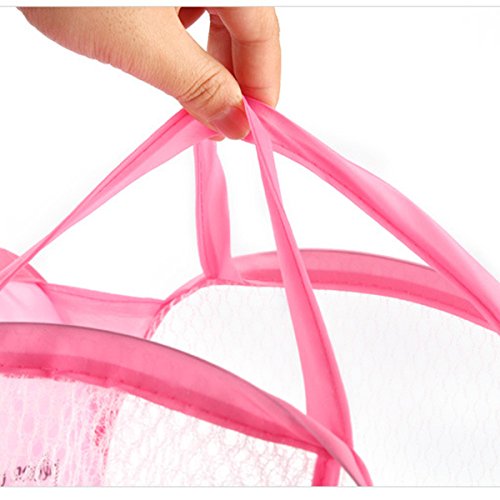 TOPBATHY Foldable Collapsible Laundry Basket - Breathable Clothes Hamper with Handles for Bedroom, Bathroom & Dorm Organization - Portable Storage Bin for Laundry, Toys & Clothes
