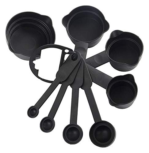 URTRUST 8-Piece Plastic Measuring Spoon Set for Cooking & Baking - Perfect for Kitchen, Baking Recipes, and Meal Prep