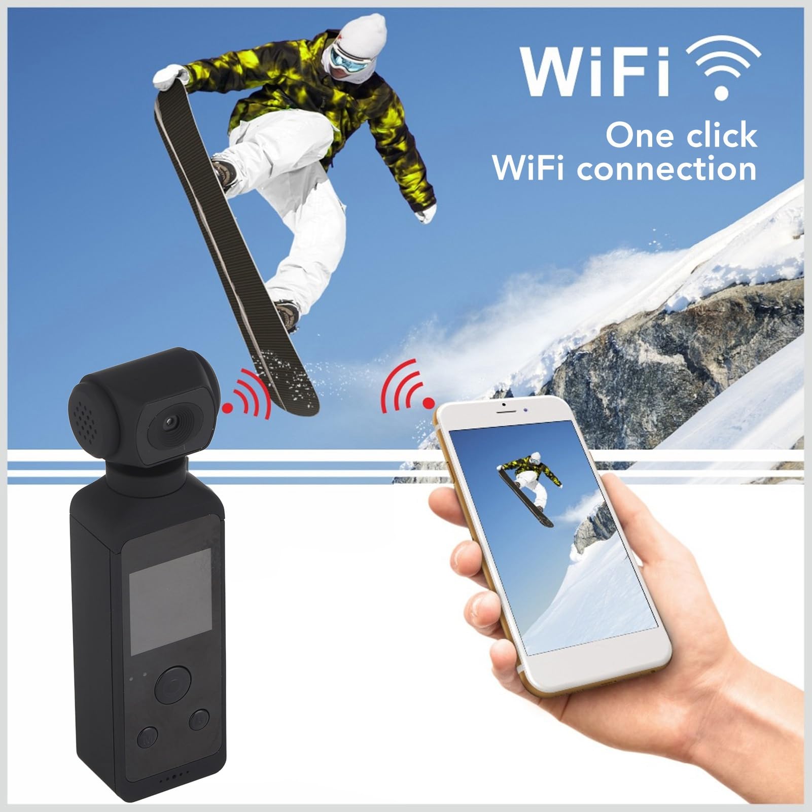 Greensen 4K HD Action Camera - 16MP Sports & Vlogging Camera with WiFi, Underwater Stabilization, External Mic - Perfect for Adventure, Travel, Surfing & YouTube Content Creation