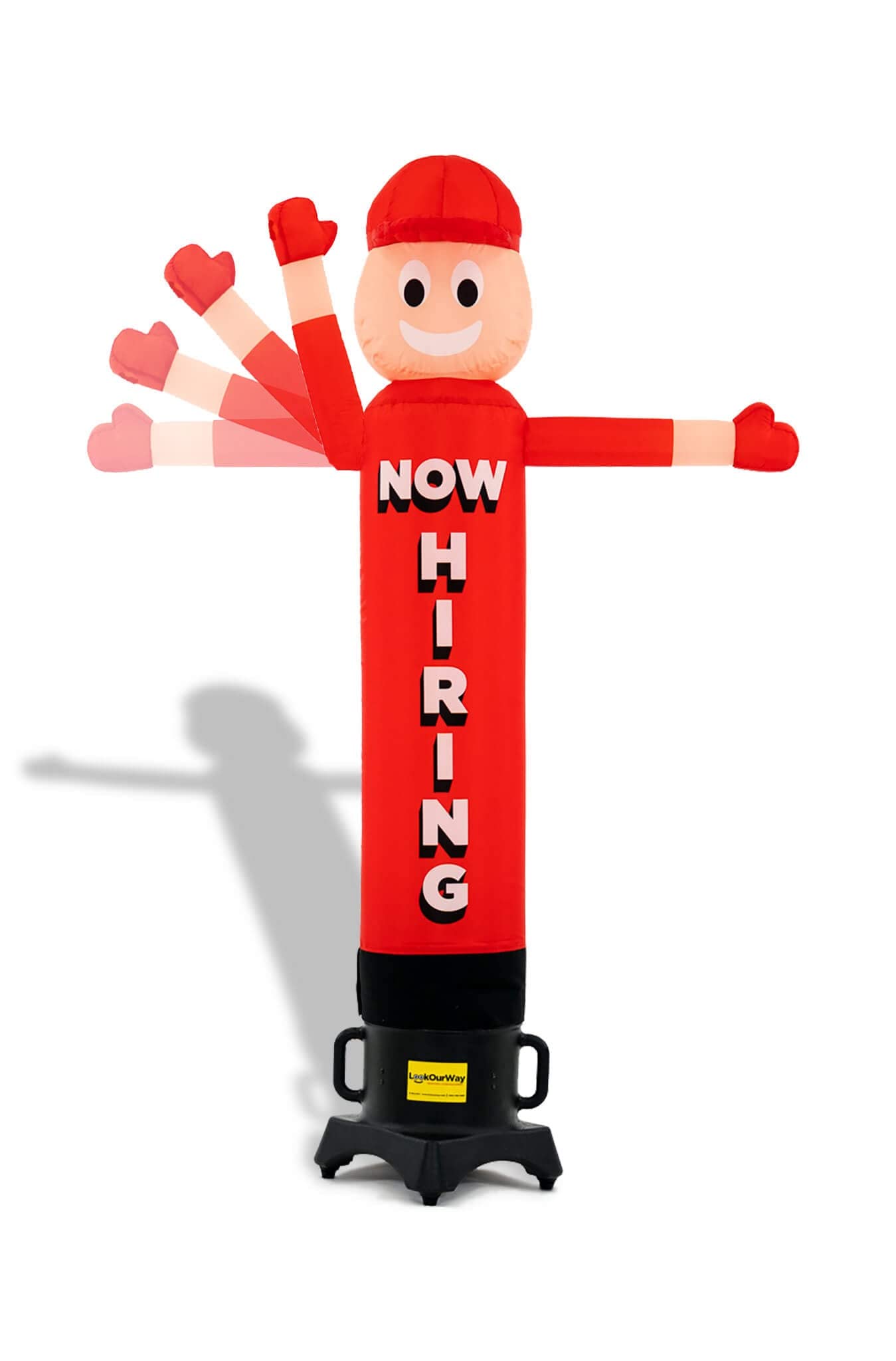 6ft Inflatable Tube Man Now Hiring Air Waver with Blower - Outdoor Advertising Dancer for Business Promotion & Store Openings - Perfect for Car Dealerships, Grand Openings & Sales Events