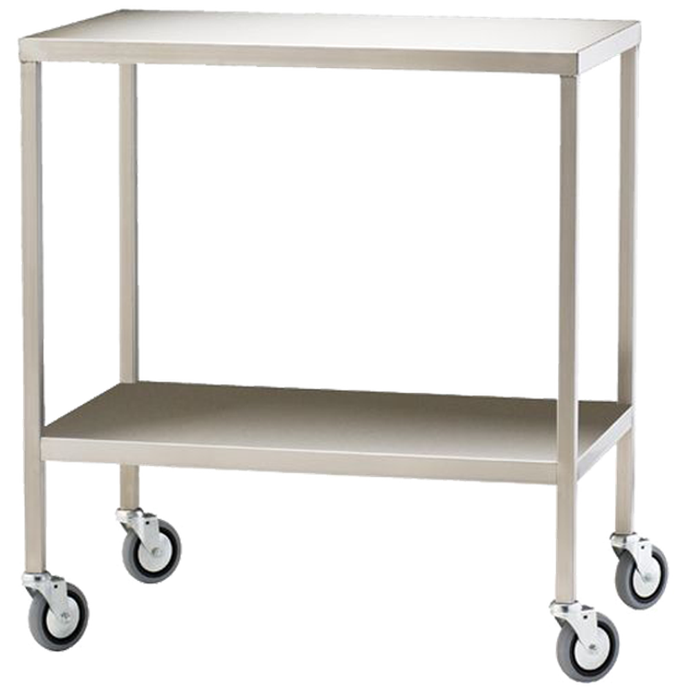 Stainless Steel Utility Cart with Wheels - 43.3