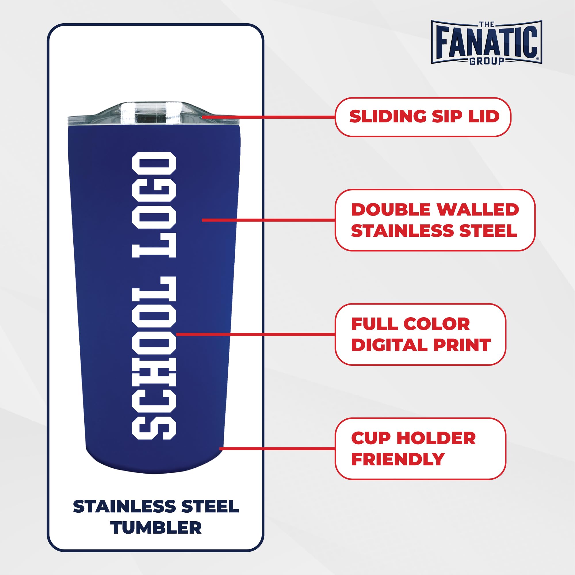 Personalized Cabrini College Double Walled Insulated Tumbler with Soft Touch Finish - 20oz Blue Travel Mug for Hot & Cold Drinks - Perfect for School, Work, Gym and Outdoor Activities