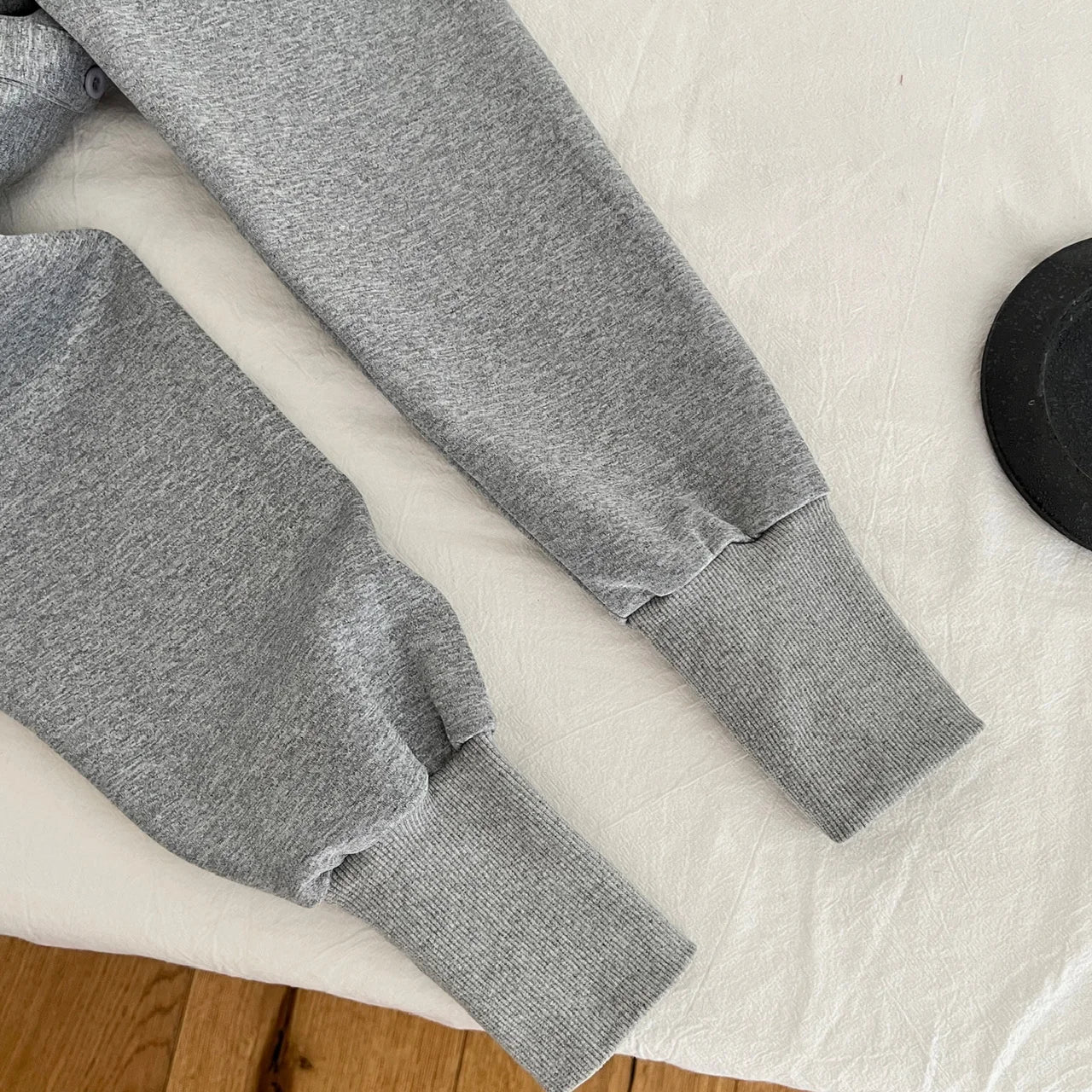 Women's Autumn Winter Fashion Set - Grey Single Breasted Long Sleeve Cardigan & High Waist Pleated Mini Skirt 2-Piece Outfit | Office Wear, Date Night, Casual Chic