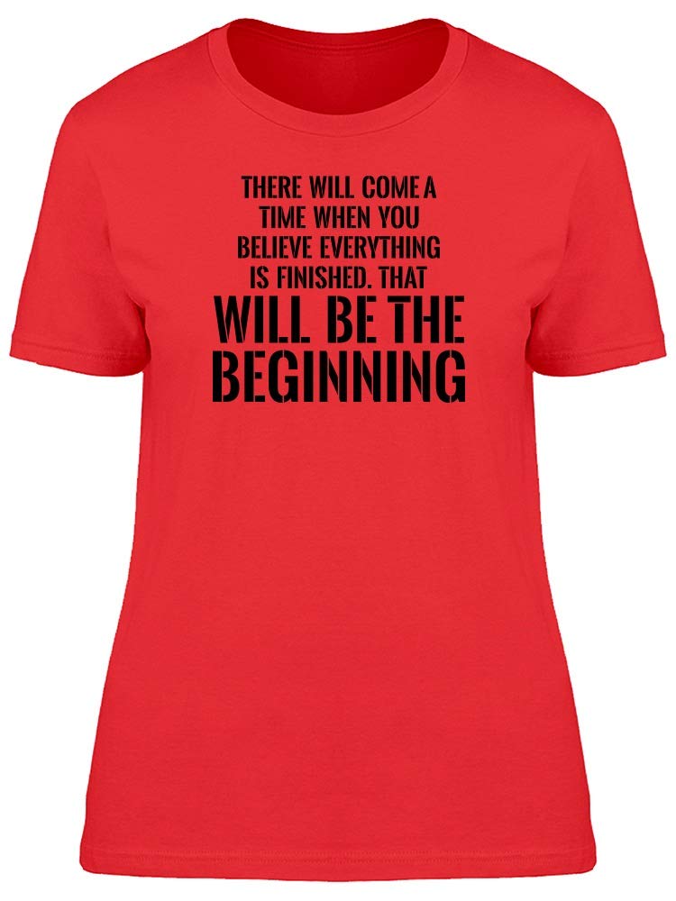 Smartprints 'There Will Come A Quote' Men's Graphic T-Shirt - Red Cotton Tee for Casual Wear & Everyday Outfits