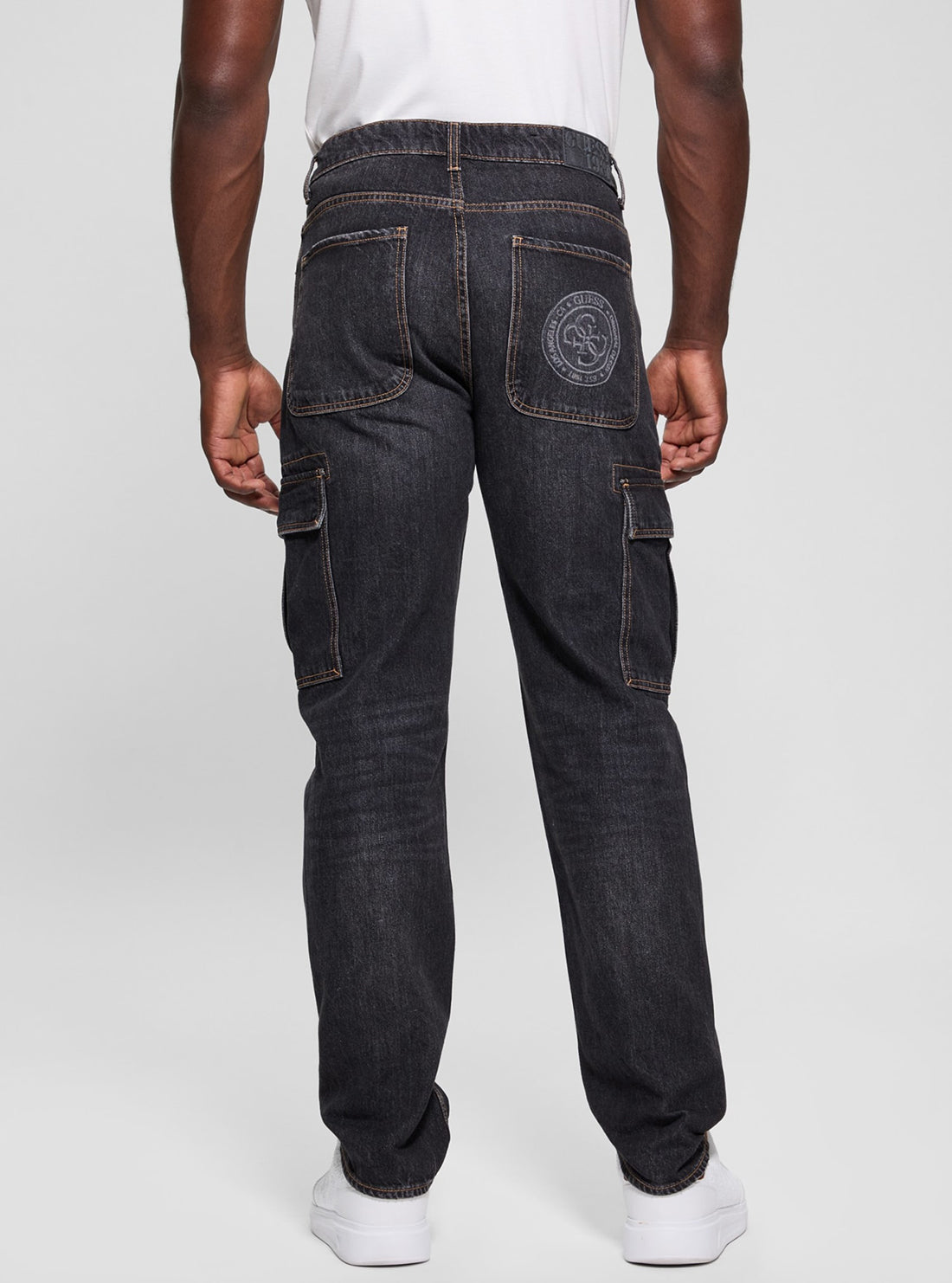 Stylish Grey Denim Julianne Cargo Pants for Women - High Waisted Utility Pants with Multiple Pockets | Perfect for Casual Wear, Outdoor Adventures & Street Fashion