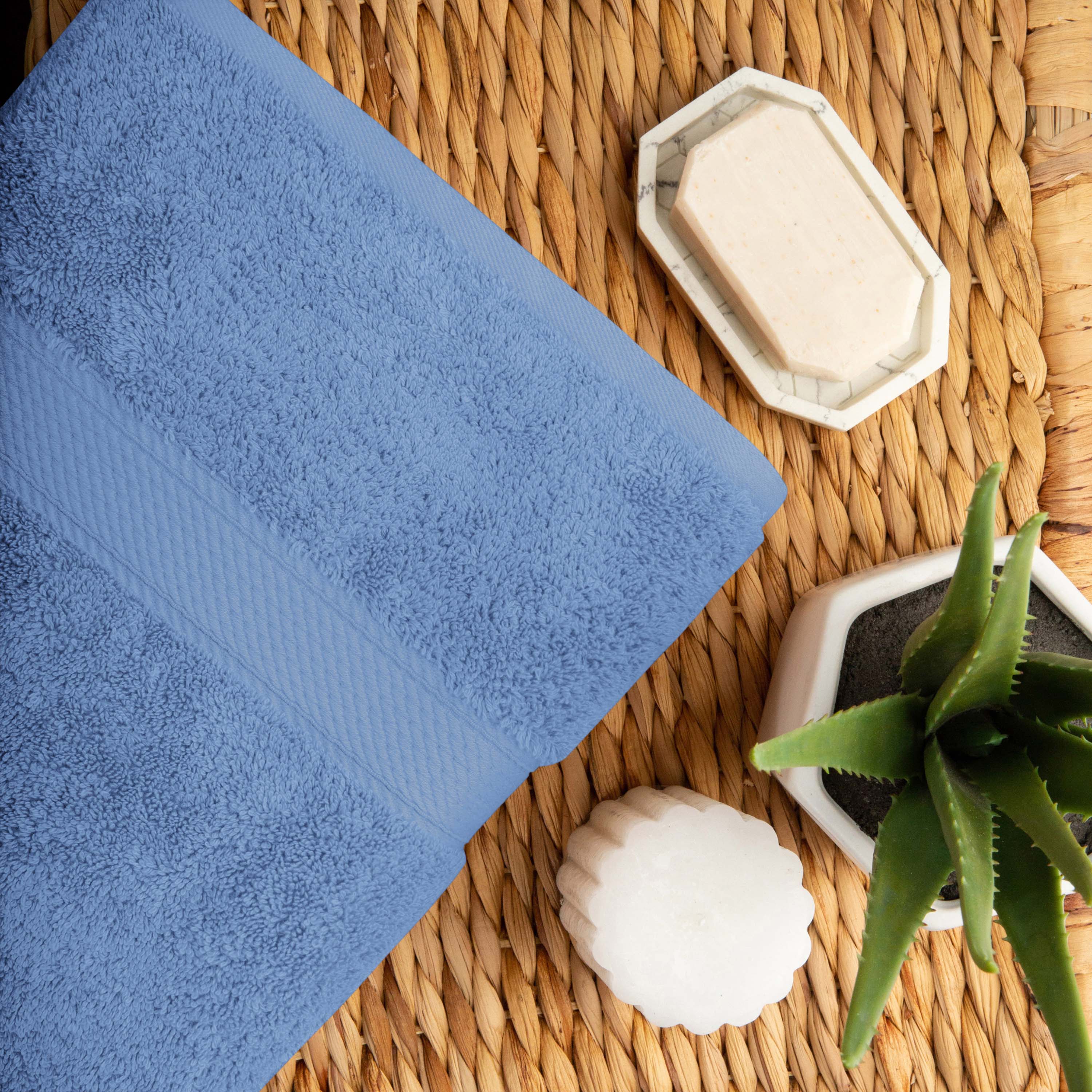 Premium 100% Egyptian Cotton Plush Heavyweight Luxury Bath Towel Set of 6 - Ultra Soft & Absorbent for Spa, Hotel & Home Use