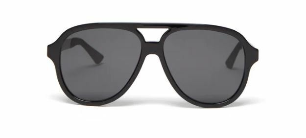 Gucci GG 0688S 001 Black/Gray Polarized Sunglasses for Women & Men - Luxury Designer Shades for Driving, Beach & Outdoor Activities