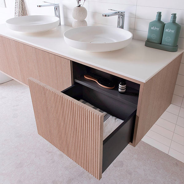 ADP Clifton Vanity - Modern Bathroom Vanity Set with Sink & Mirror, White Gloss Finish - Perfect for Small Bathrooms, Powder Rooms & Guest Baths