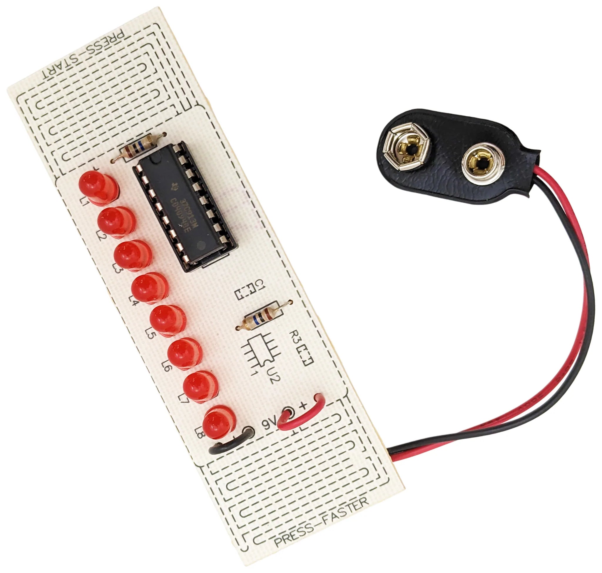 DIY LED Soldering Practice Kit with Assembly Manual - Intermediate Level Electronics Learning Tool for STEM Projects & Hobbyists