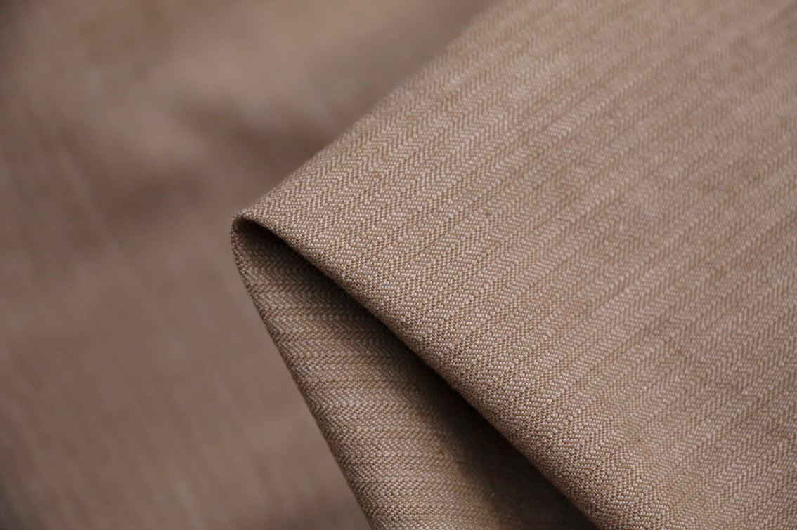 Premium Biscuit Herringbone Fabric - Soft & Durable Upholstery Material for Sofas, Chairs & Home Decor | Perfect for DIY Projects & Interior Design