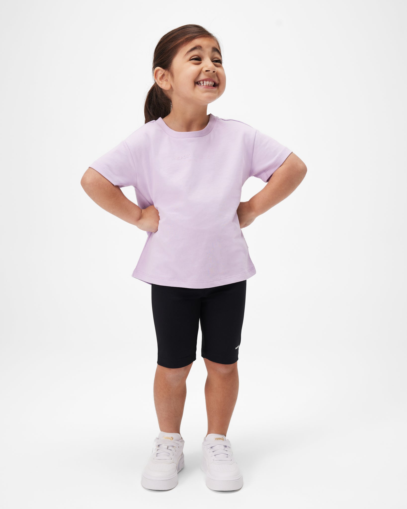 INSPORT KIDS LUNA BLACK BIKE SHORTS - Breathable Cycling Shorts for Girls & Boys, Comfortable Stretch Fabric for Biking, Running & Outdoor Activities