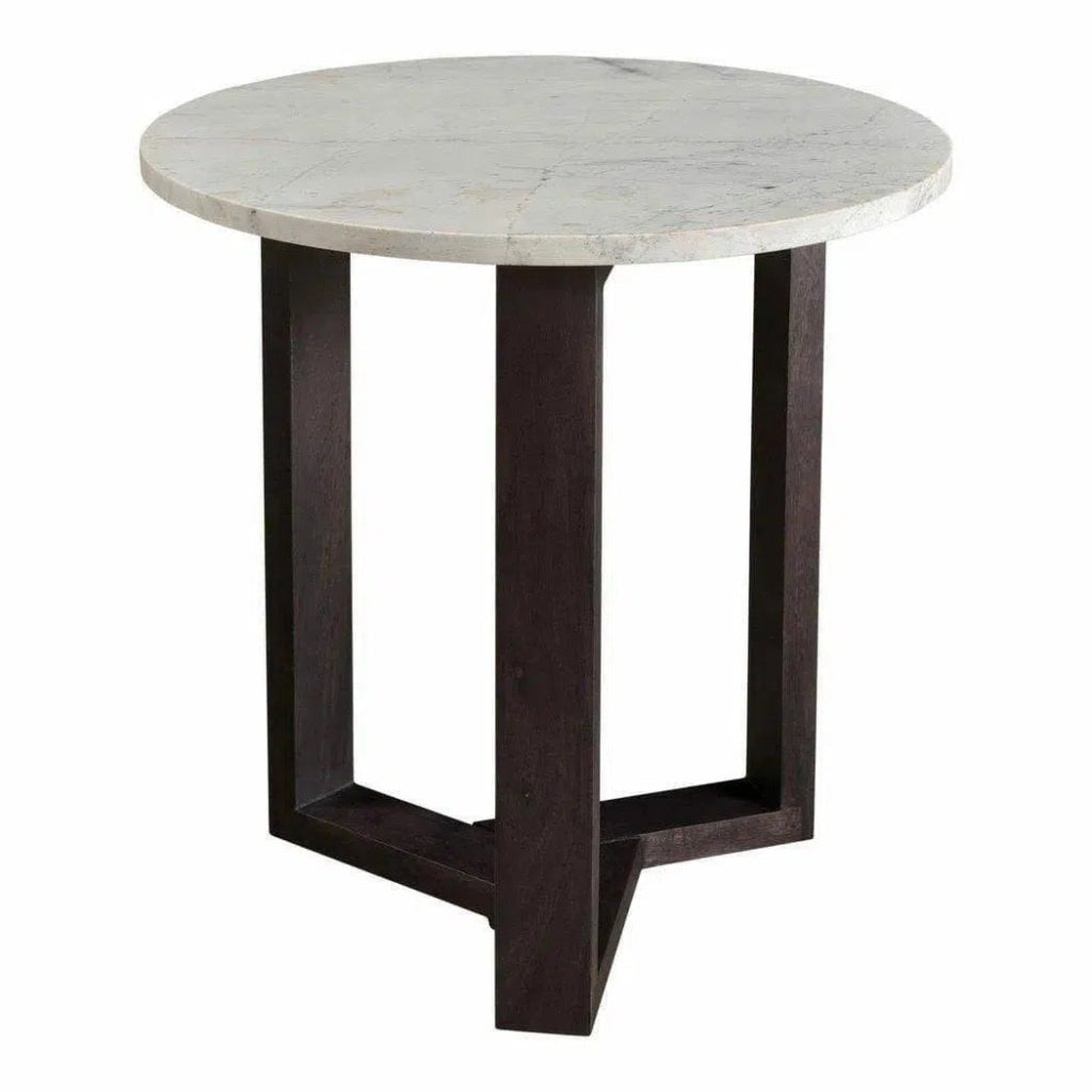 20 Inch Side Table Charcoal Grey - Modern End Table for Living Room, Bedroom & Office - Small Accent Table with Sturdy Metal Frame - Perfect for Coffee, Books & Decor
