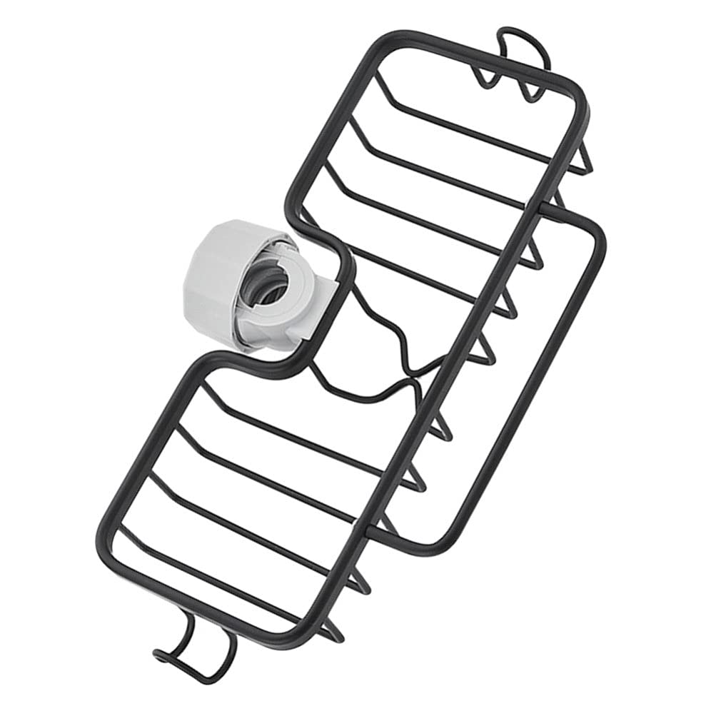 Sturdy Wall-Mounted Dish Drying Rack - Hanging Kitchen Sink Caddy Basket with Sponge Holder | Space-Saving Drain Storage for Dishes, Utensils & Cleaning Tools | Perfect for Small Kitchens, Apartments & RVs