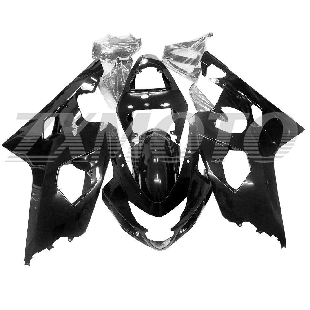 ZXMOTO Motorcycle Fairing Kit for 2004-2005 Suzuki GSXR 600/750 - 10-Piece Full Body Set | Durable ABS Plastic Replacement for Racing & Street Riding